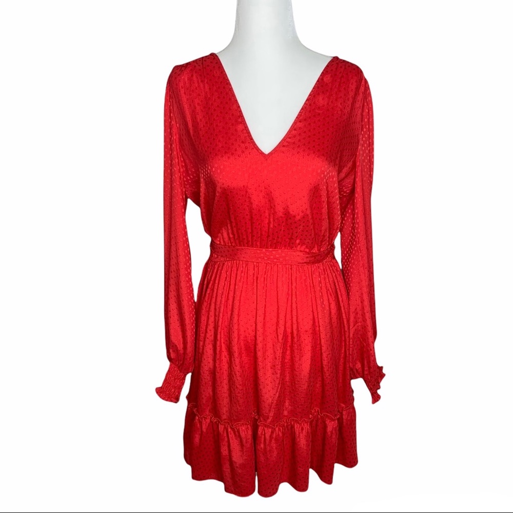 Chelsea & Violet Red Dot Mini Dress